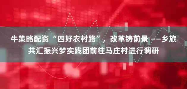牛策略配资 “四好农村路”，改革铸前景 ——乡旅共汇振兴梦实践团前往马庄村进行调研